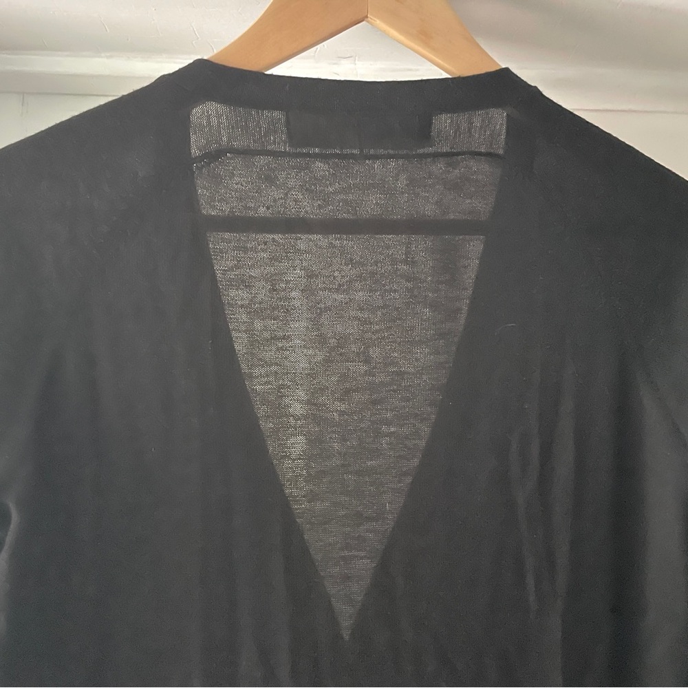 Zara Knit Black Cardigan Peplum Sweater Size S - Picture 11 of 14